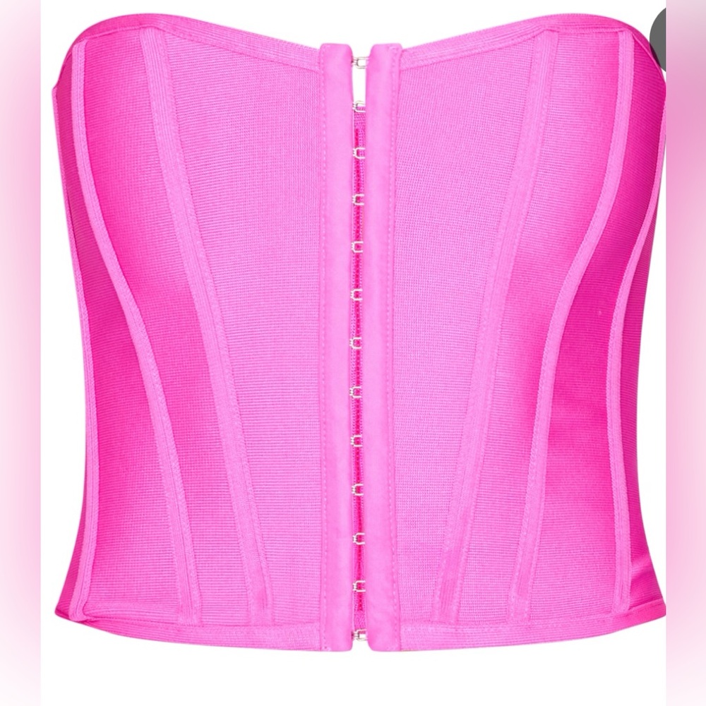 PrettyLittleThing Fuchsia Corset Top